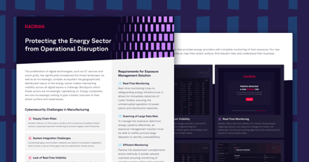 Protecting the Energy Sector from Operational Disruption