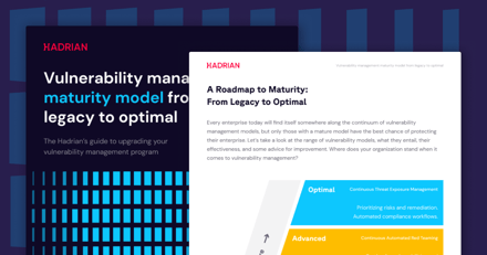 Vulnerability management maturity model from legacy to optimal